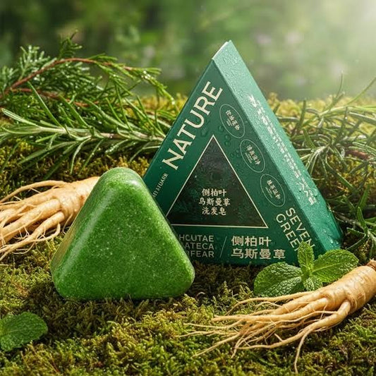 Nature Seven™ Green Shampoo Bar – 100% Natural & Organic